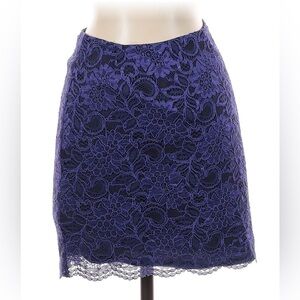 bec + bridge Violet Lace Mini Skirt